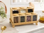 سرویس پاسماوری چوبی PLY-01 روی کابینت آشپزخانه